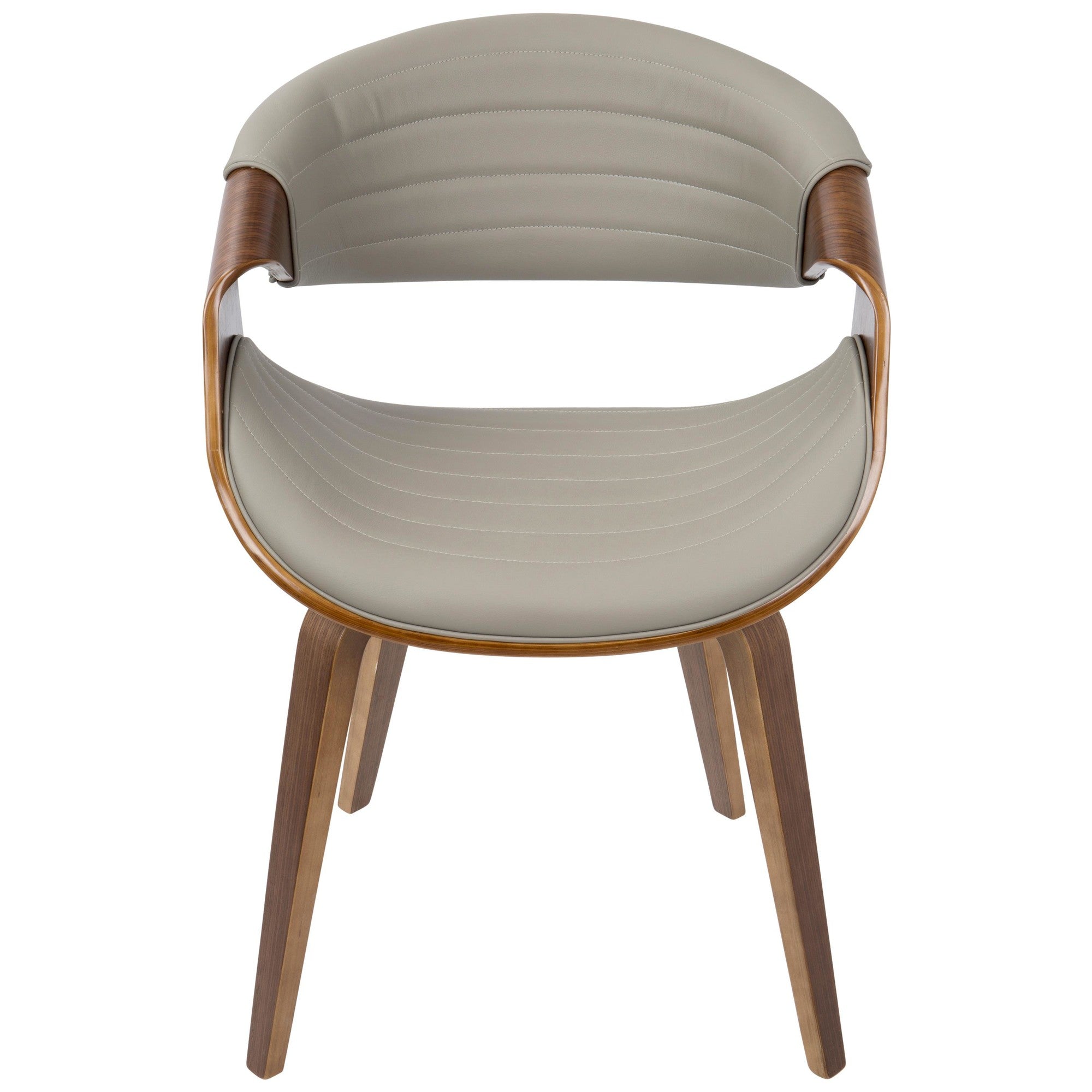 Symphony Chair - Walnut Wood, Pewter Grey PU