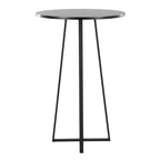 Cosmo Bar Table - Black Metal, Black Mdf