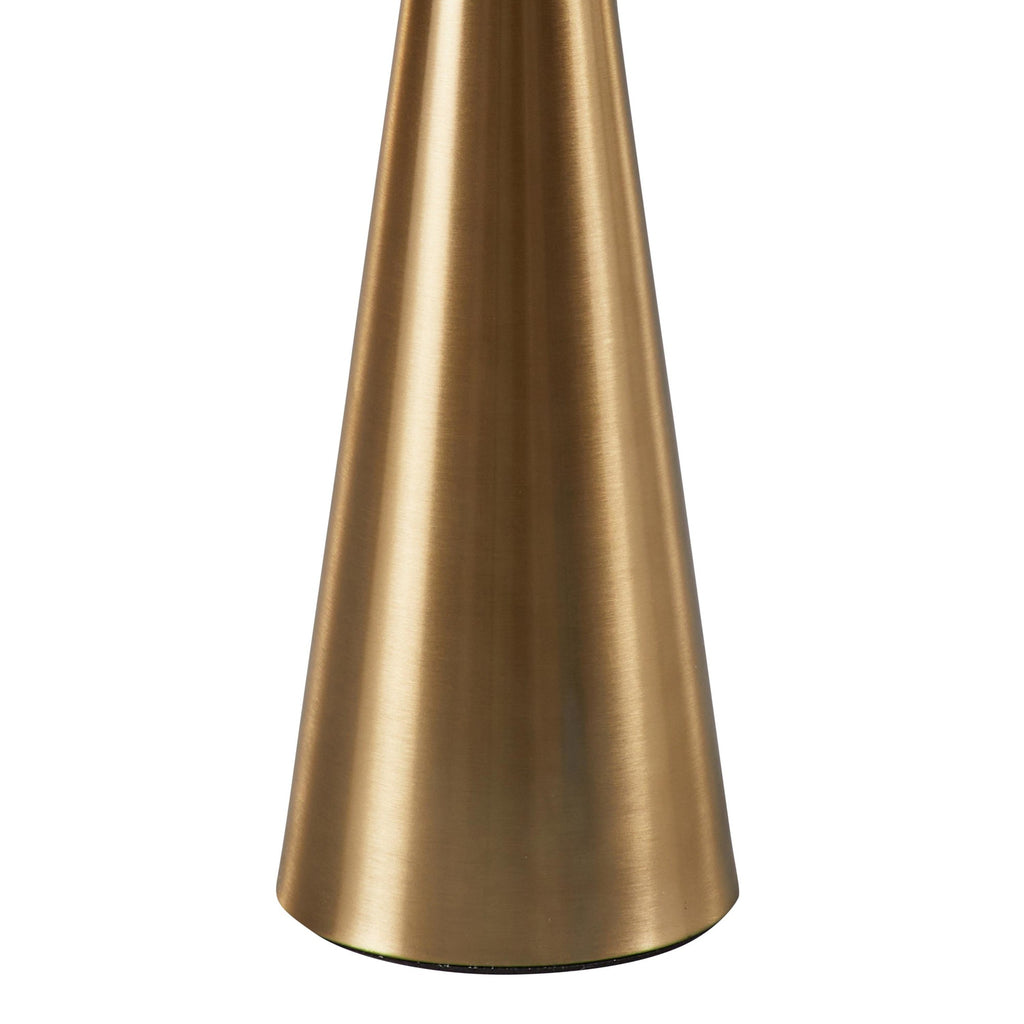 Gemma 22" Marble Side Table - Gold Metal, White Marble Top