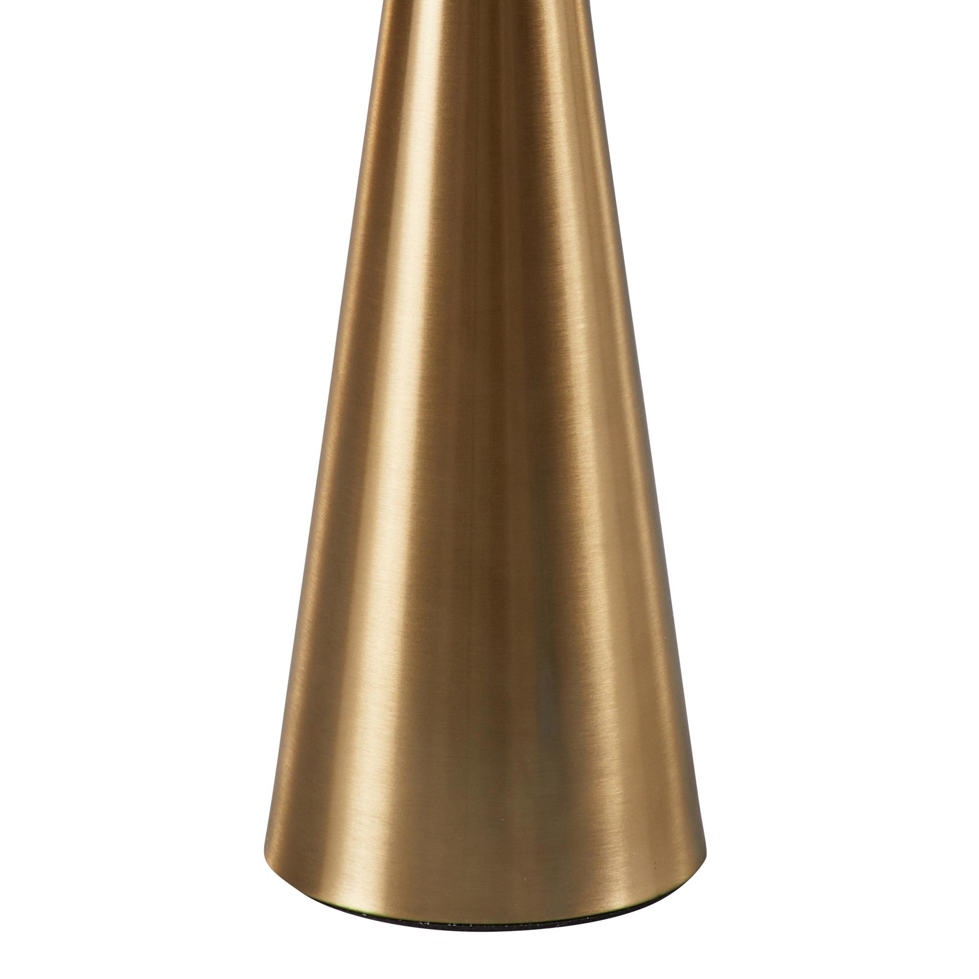 Gemma 22" Marble Side Table - Gold Metal, White Marble Top