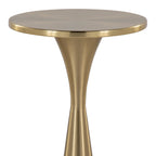 Gemma 22" Metal Side Table - Modern Brass