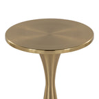Gemma 22" Metal Side Table - Modern Brass