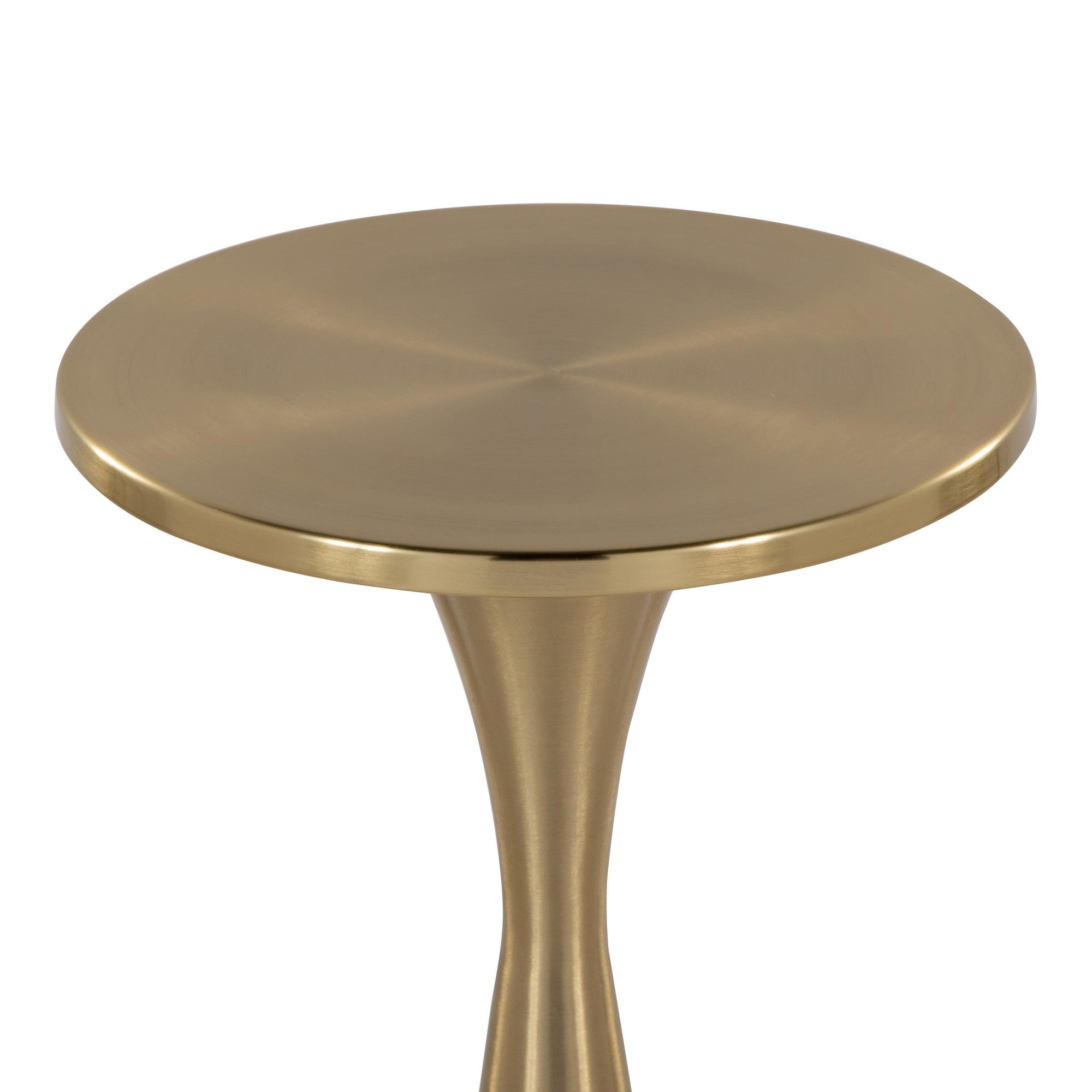 Gemma 22" Metal Side Table - Modern Brass