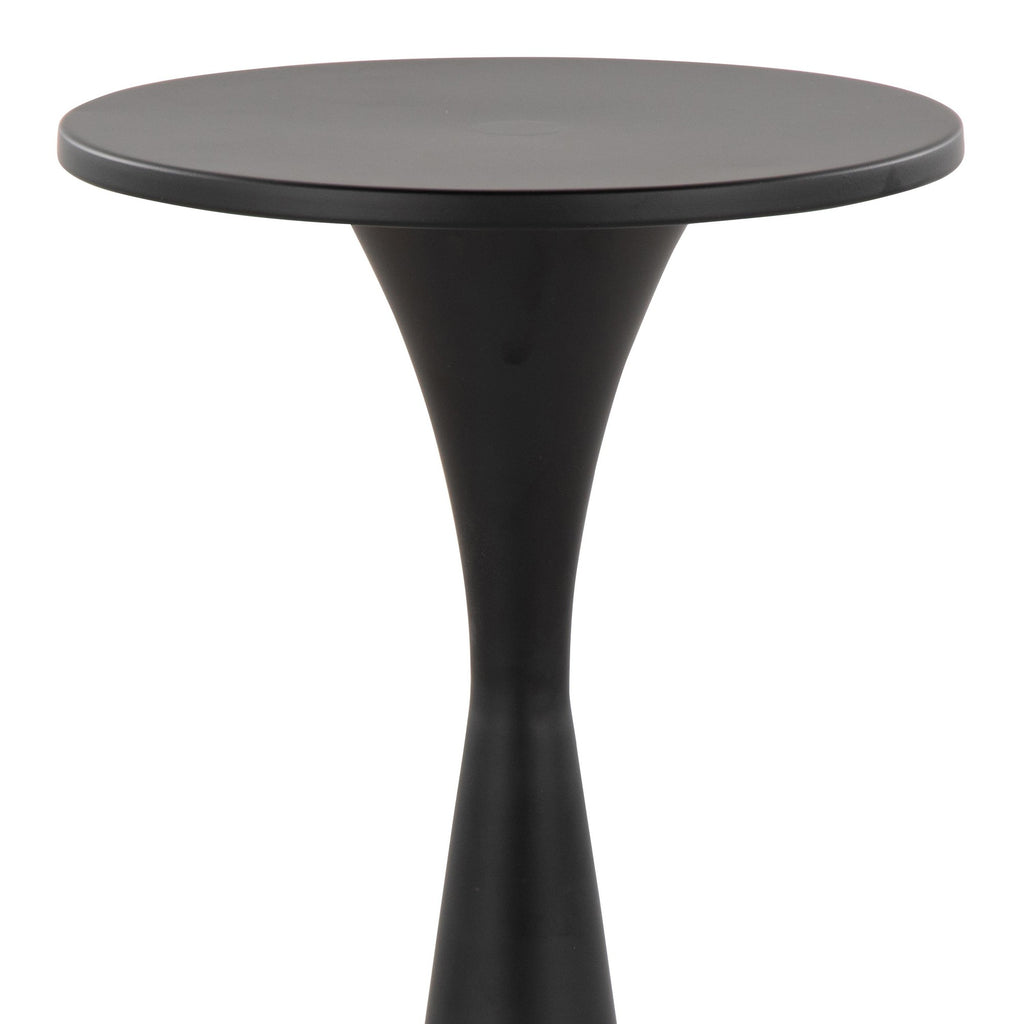 Gemma 22" Metal Side Table - Matte Black