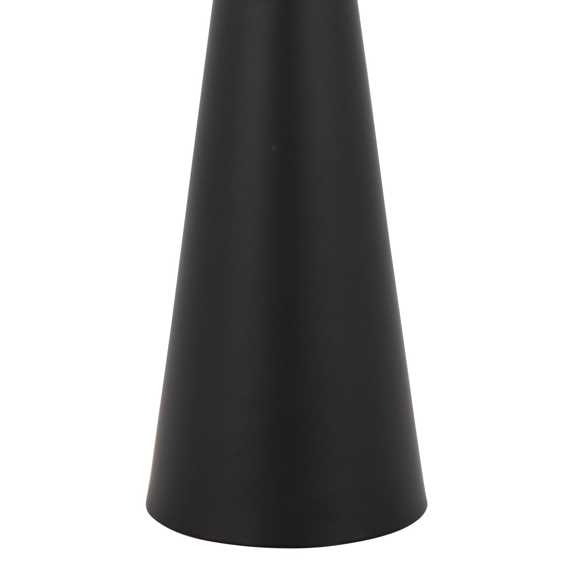 Gemma 22" Metal Side Table - Matte Black