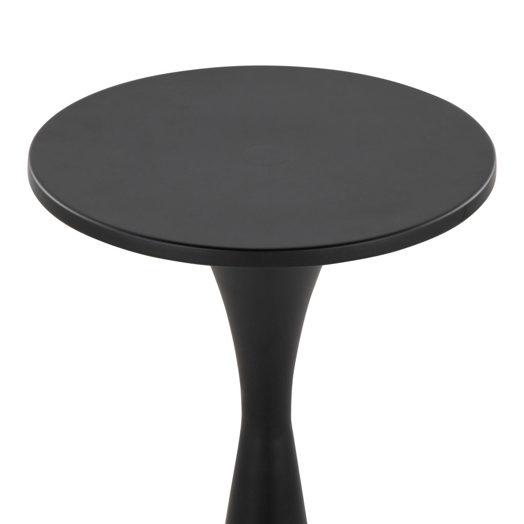 Gemma 22" Metal Side Table - Matte Black