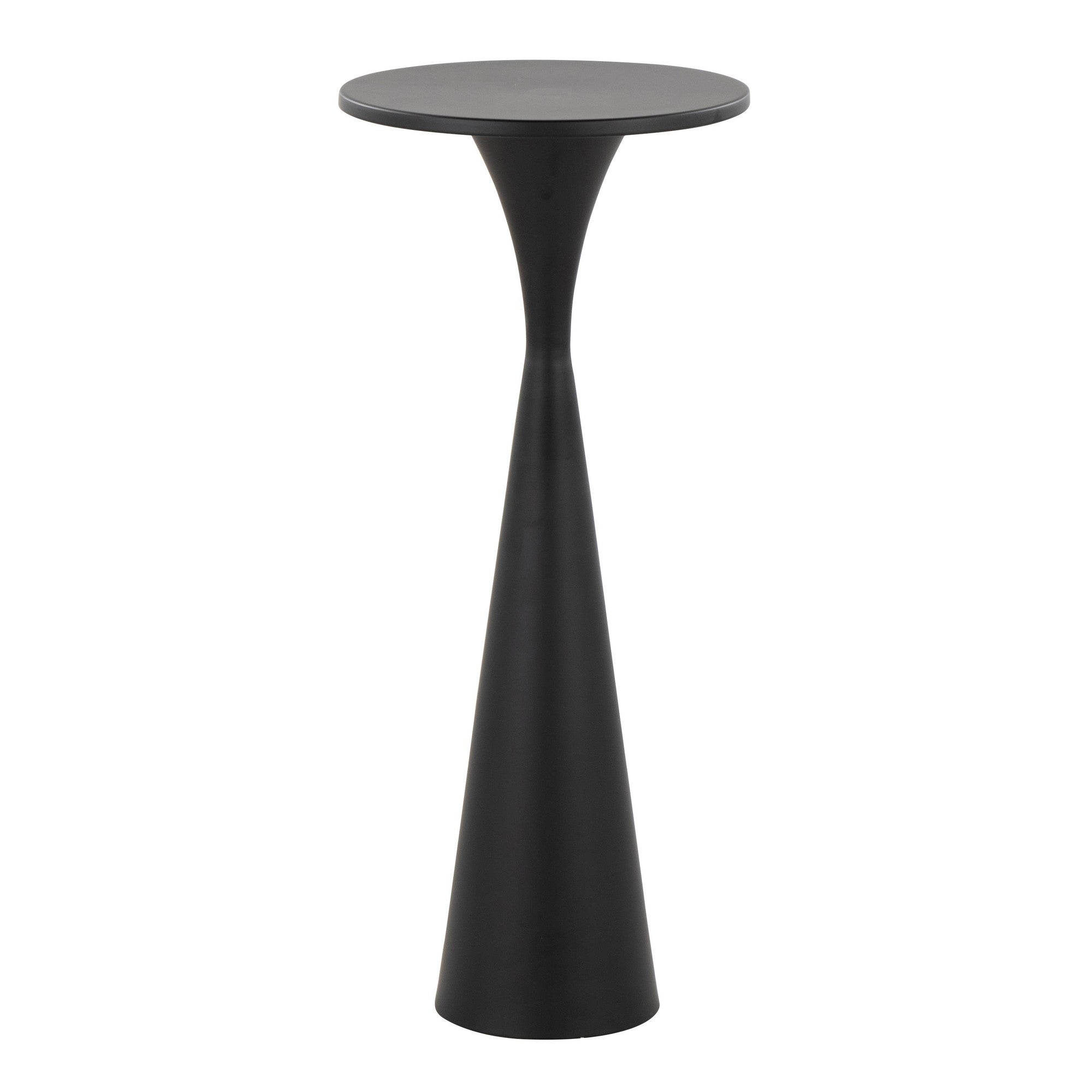 Gemma 22" Metal Side Table - Matte Black