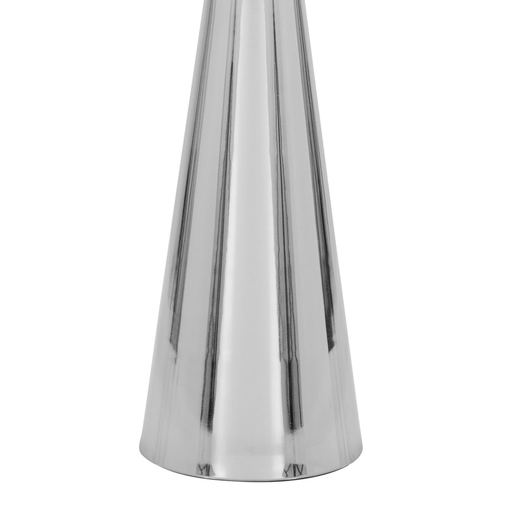 Gemma 22" Metal Side Table - Polished Nickel