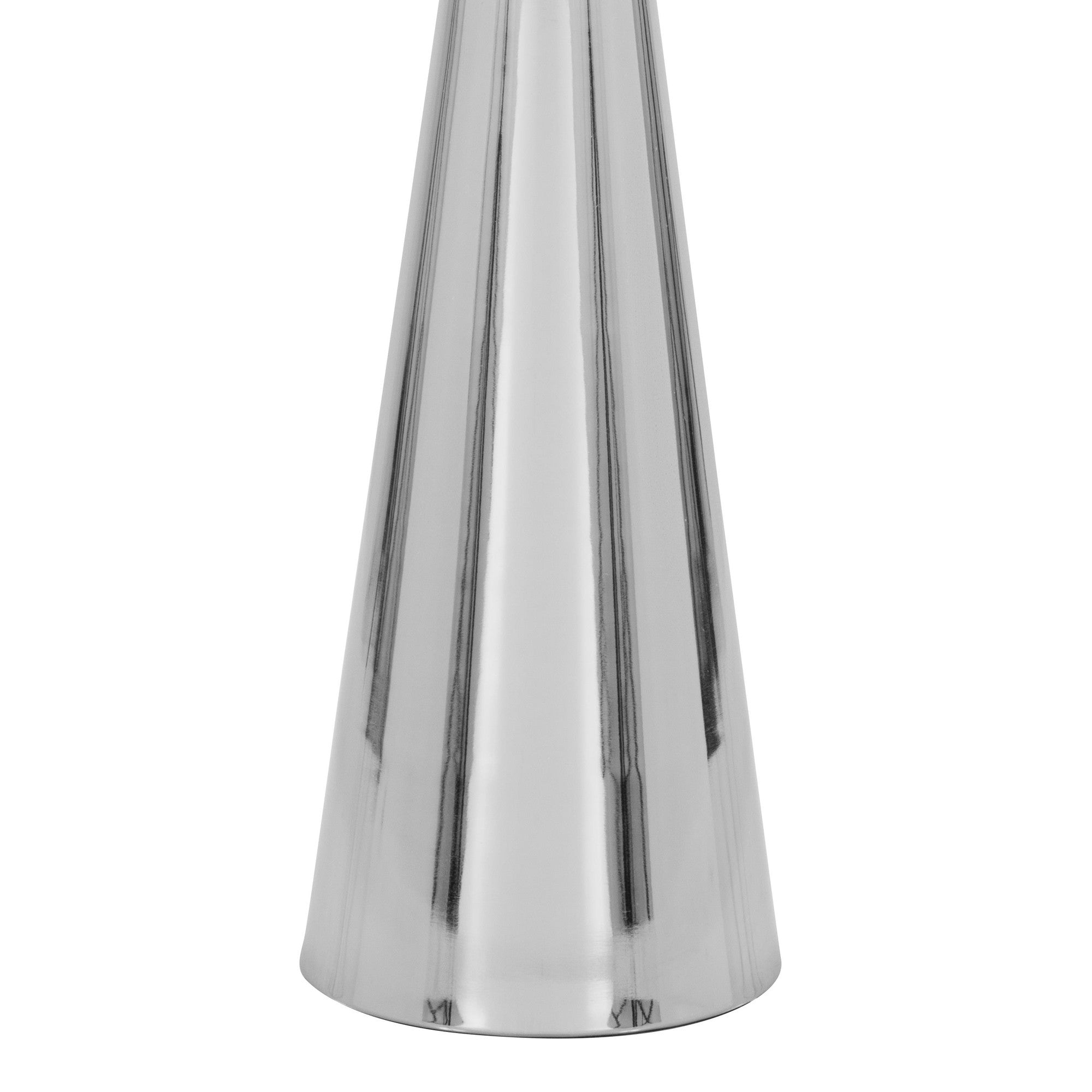 Gemma 22" Metal Side Table - Polished Nickel