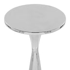 Gemma 22" Metal Side Table - Polished Nickel