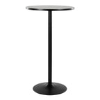 Pebble Table - Black Metal, Black Mdf