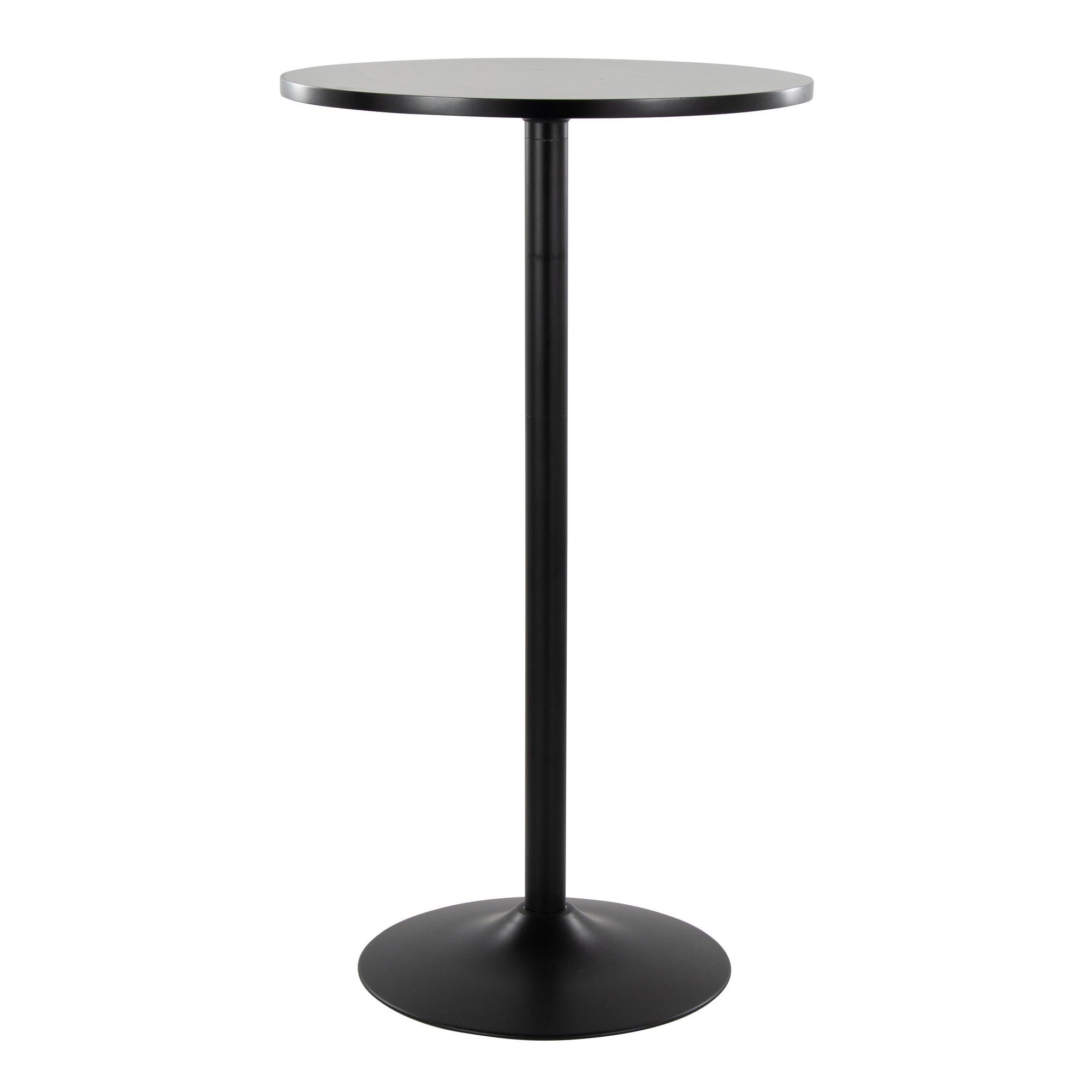 Pebble Table - Black Metal, Black Mdf