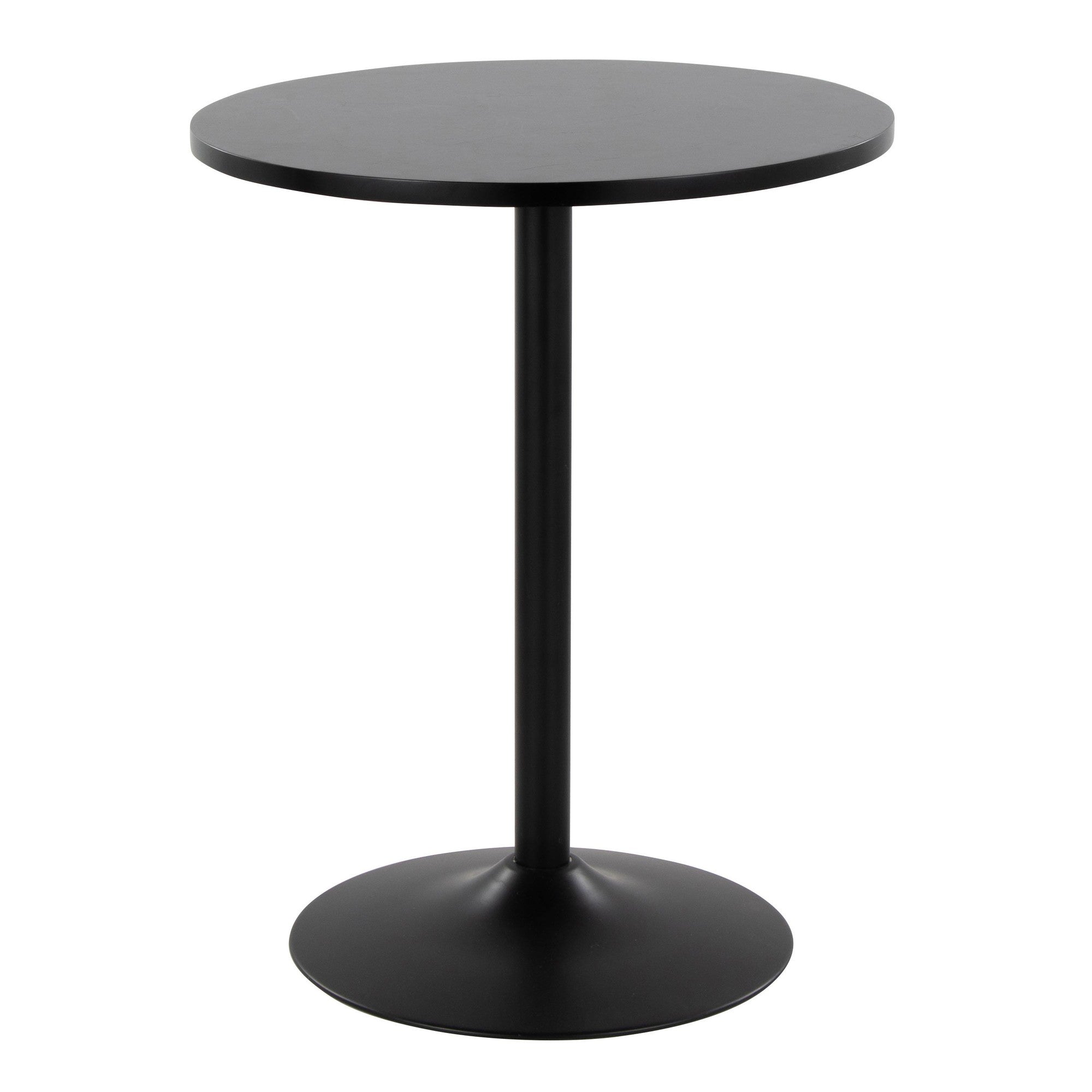 Pebble Table - Black Metal, Black Mdf