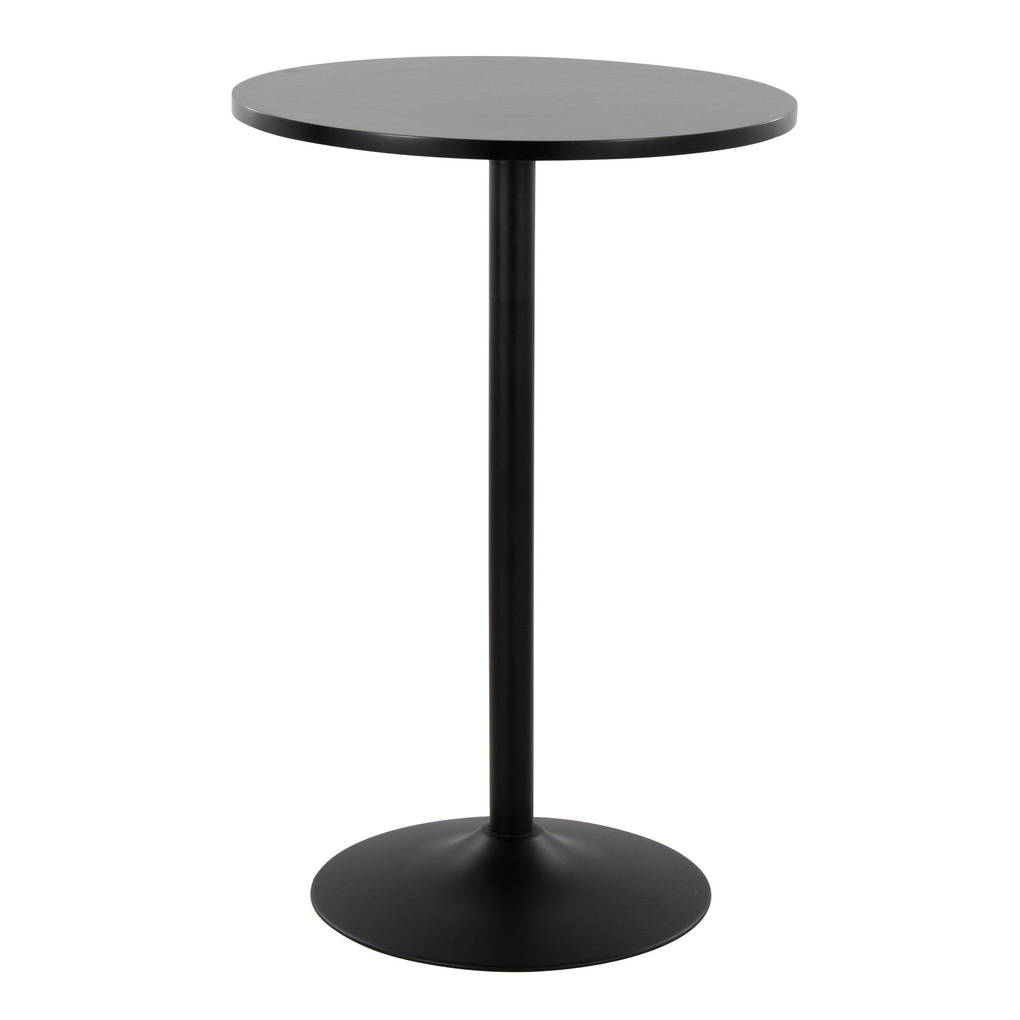 Pebble Table - Black Metal, Black Mdf