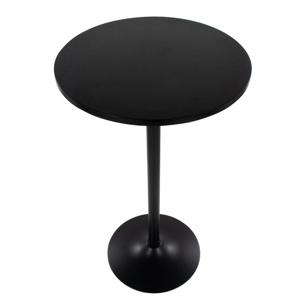 Pebble Table - Black Metal, Black Mdf