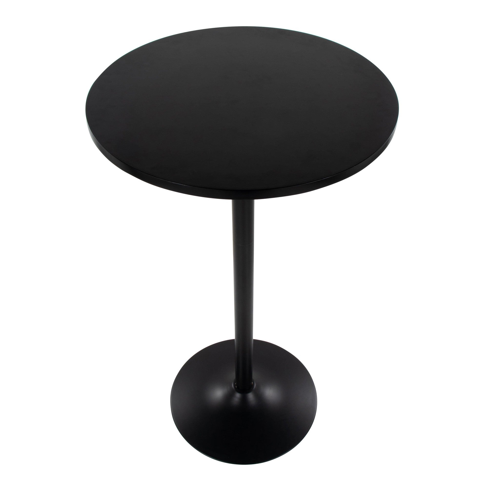 Pebble Table - Black Metal, Black Mdf