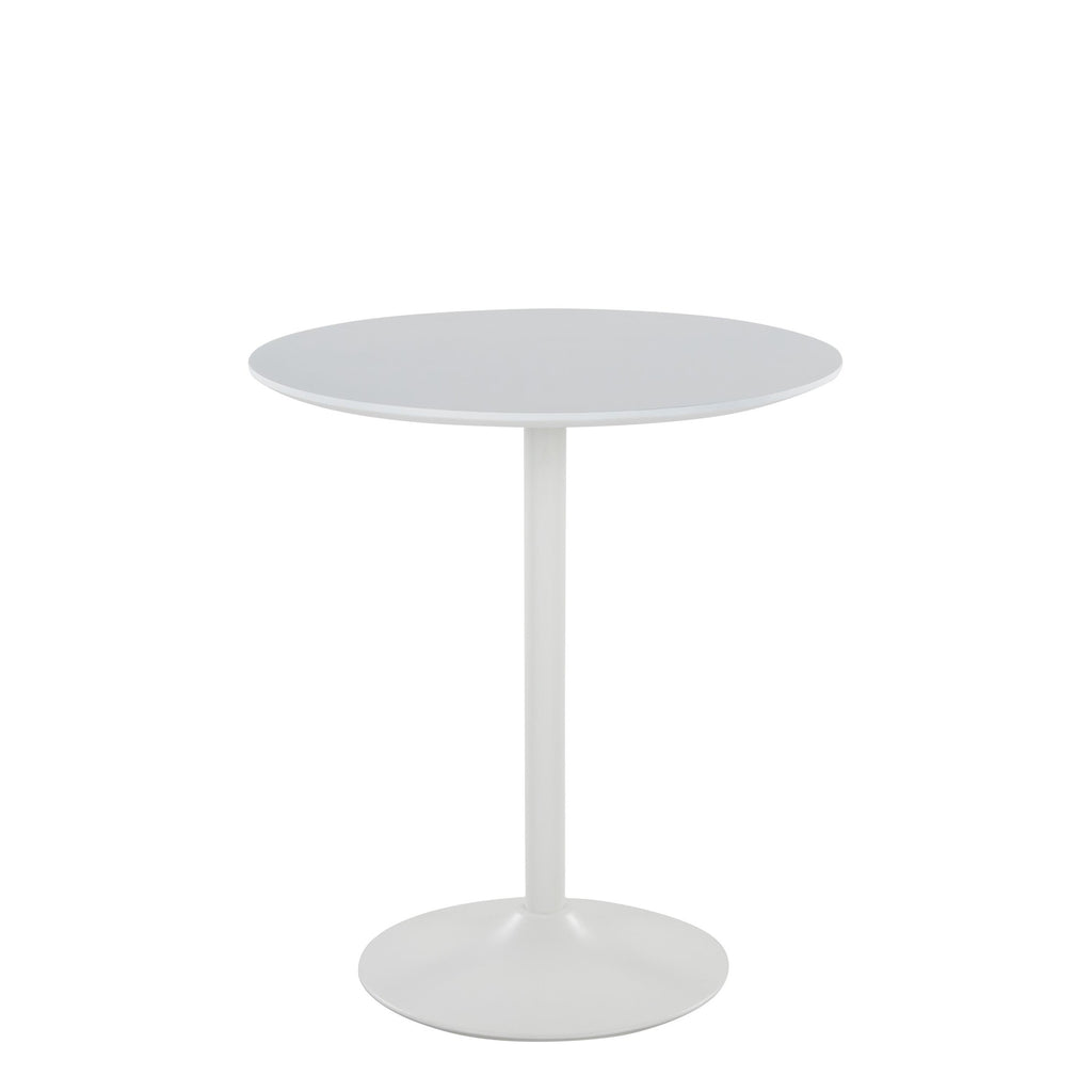 Pebble 3-Height Table - White Metal, White Mdf