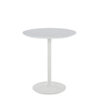Pebble 3-Height Table - White Metal, White Mdf