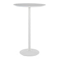 Pebble 3-Height Table - White Metal, White Mdf