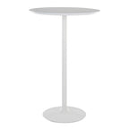 Pebble 3-Height Table - White Metal, White Mdf