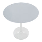 Pebble 3-Height Table - White Metal, White Mdf