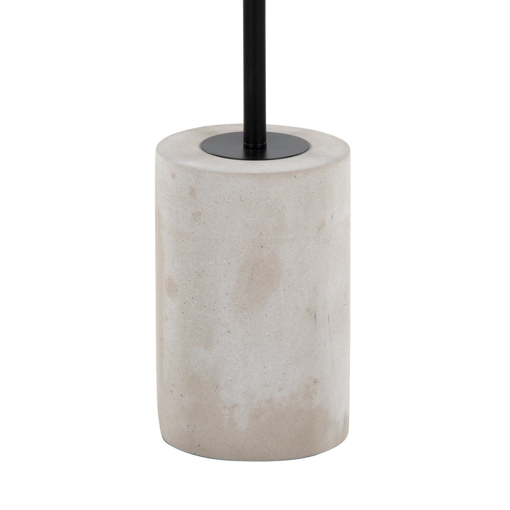 Symbol Side Table - Concrete, Black Steel