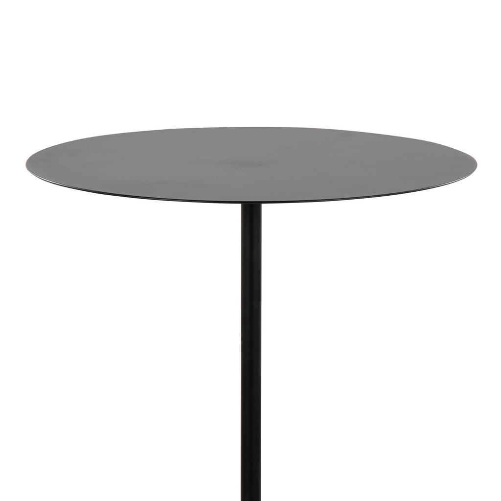 Symbol Side Table - Concrete, Black Steel