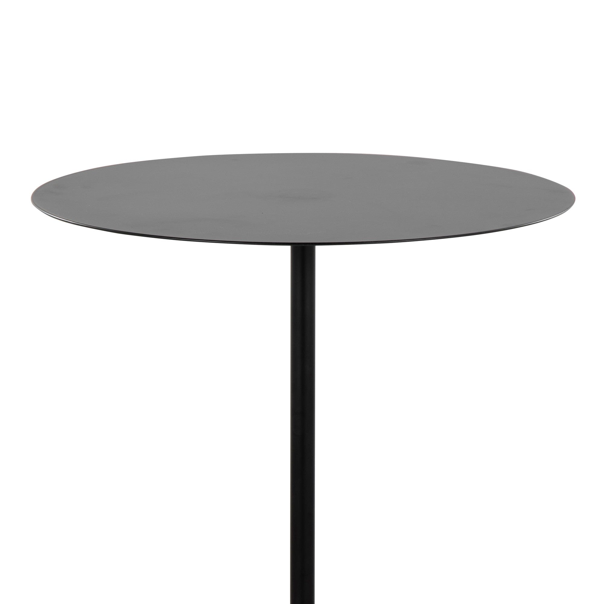 Symbol Side Table - Concrete, Black Steel