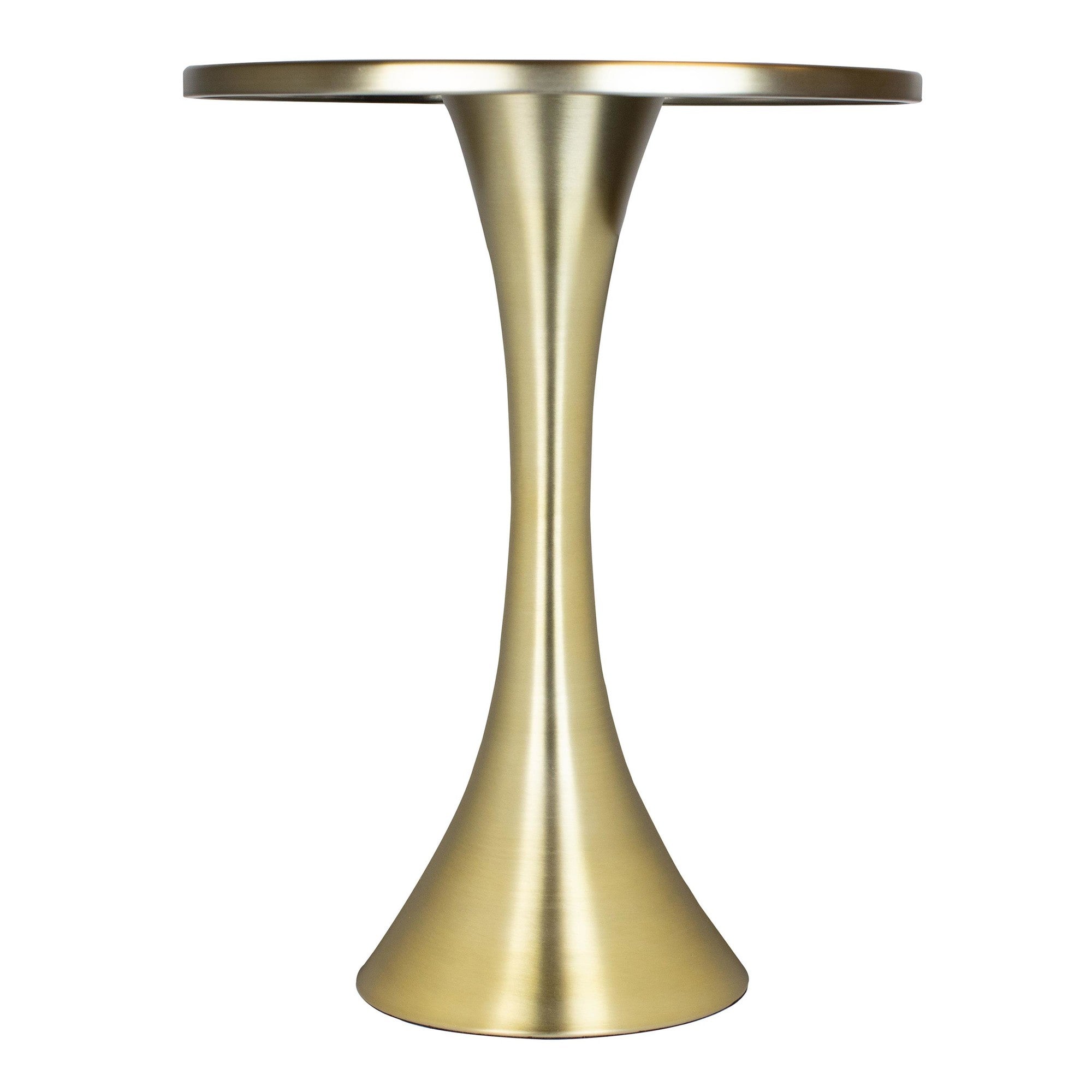 Lenuxe 24" Metal Accent Table - Gold Metal