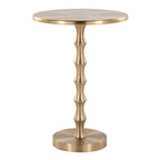 Bora 26.75" Metal Accent Table - Gold Metal