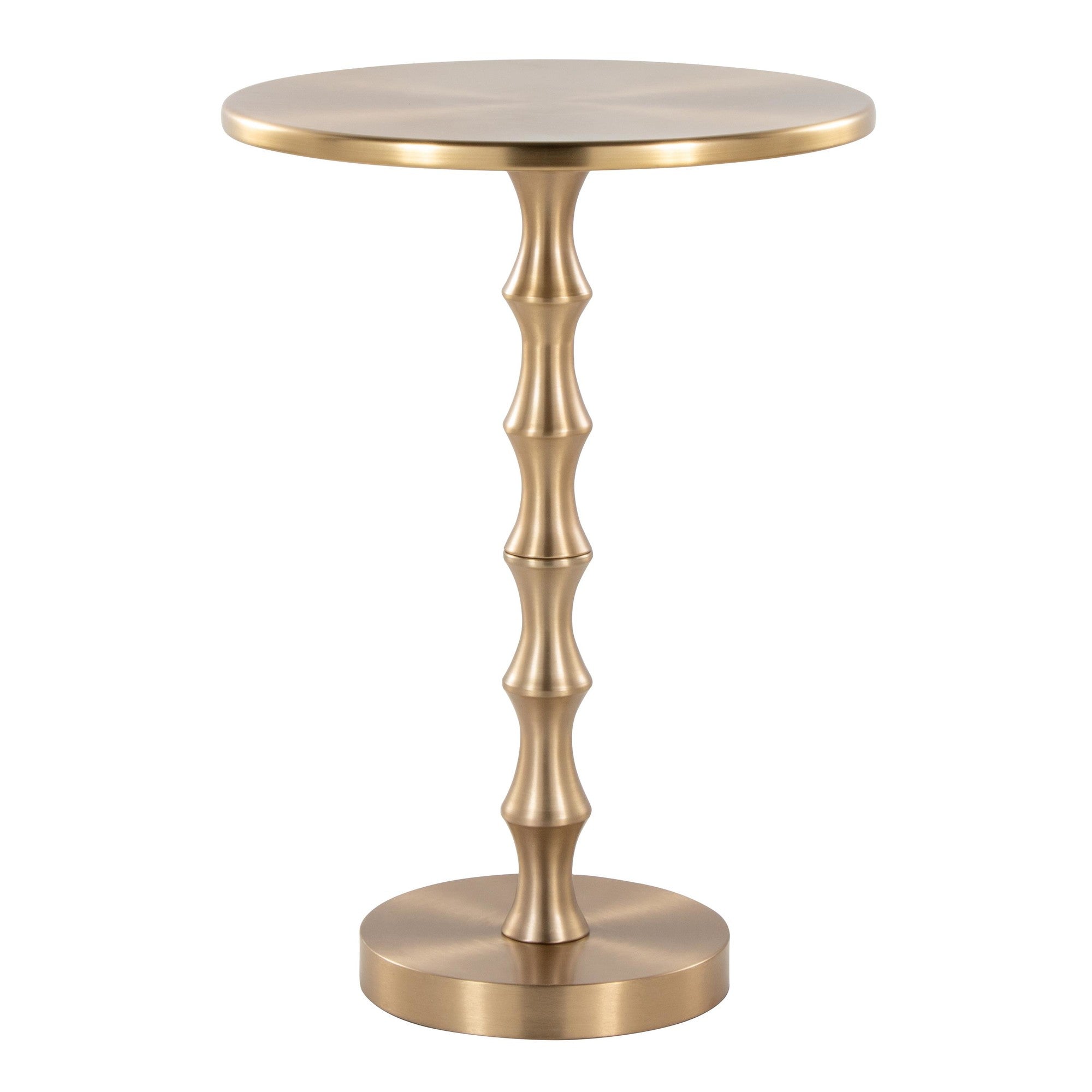 Bora 26.75" Metal Accent Table - Gold Metal
