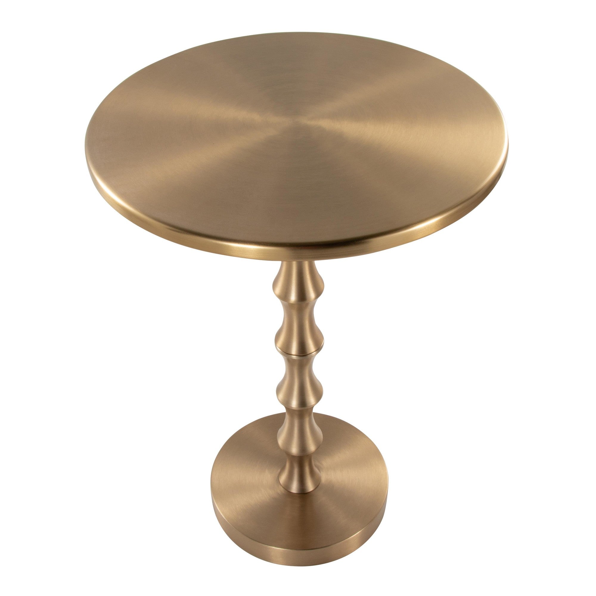 Bora 26.75" Metal Accent Table - Gold Metal
