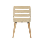 Trevi Chair - Natural Wood, Cream Fabric