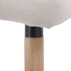 Trevi Chair - Natural Wood, Cream Fabric