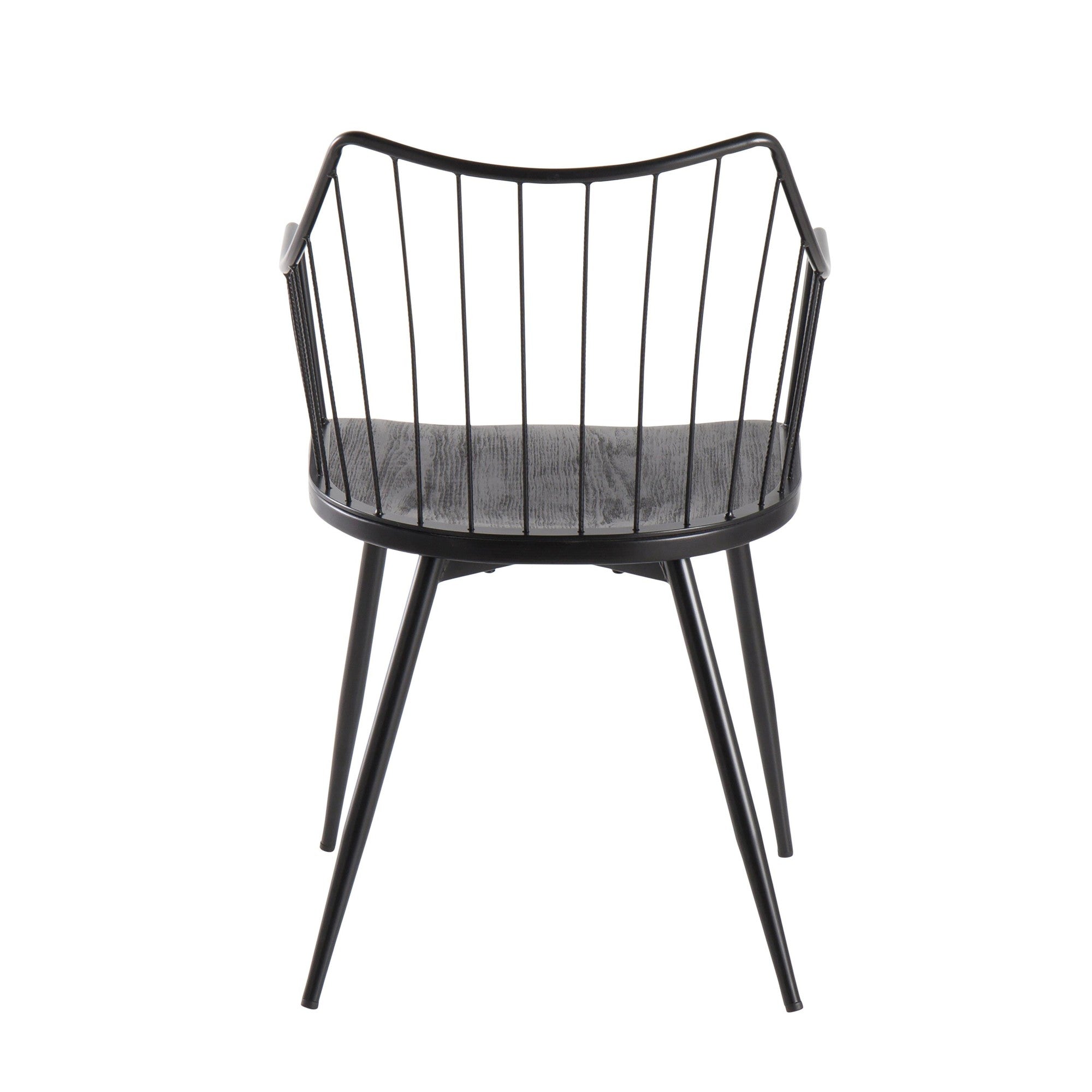 Winston Chair - Black Metal, Black Wood