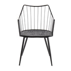 Winston Chair - Black Metal, Black Wood